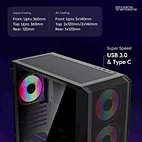 Coconut Rampage ELITE-M Gaming Cabinet Excellent Airflow