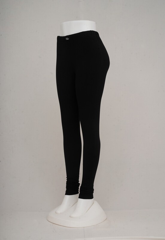 Women Black Churidar Leggings