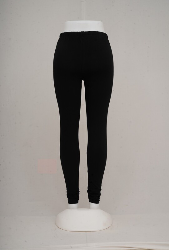 Women Black Churidhar Leggings