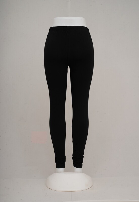 Women Black Churidar Leggings