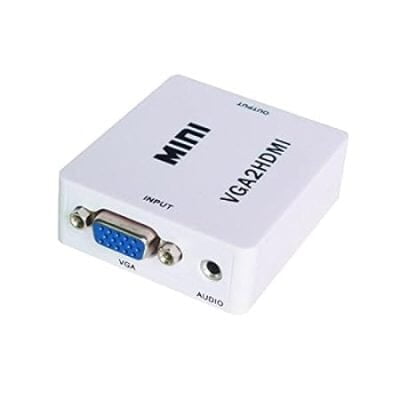 VGA to HDMI, Mini HD 1080P 3.5mm Audio VGA to HDMI HD HDTV Video Converter Box Adapter VGA2HDMI for PC Laptop Dispaly Projector VGA to HDMI, Mini HD 1080P 3.5mm Audio VGA to HDMI HD HDTV Video Converter Box Adapter VGA2HDMI for PC Laptop Dispaly Projector