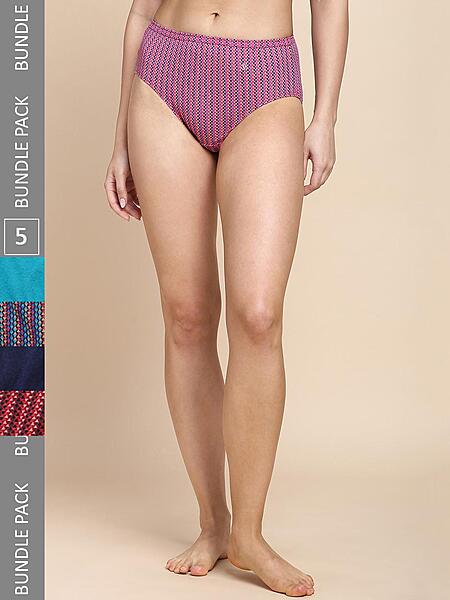 VANHEUSEN Women Cotton Sensation Anti Bacterial Panty Pack Of 5 1111