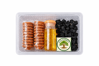 Lord Shani Dev Diya Kit – 18 Terracotta Diyas with Sesame Oil, Black Wick Pouches with sesame seeds & Matchbox