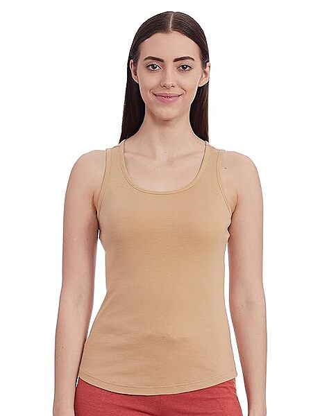 Van Heusen Women's Cotton Regular Tank Top - 100% Combed