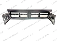 Slim strip MS GI outdoor LED cabinet 1280 x 320 mm, fanless, bezel-free – Lumina Display Systems