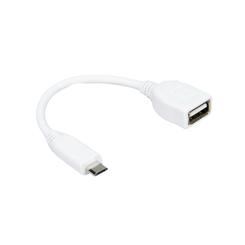 Raspberry PI Official Micro USB-B Male to USB-A Female Adapter