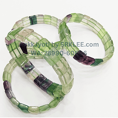 Multi Fluorite Pyramid Bracelet Multi Fluorite Pyramid Bracelet