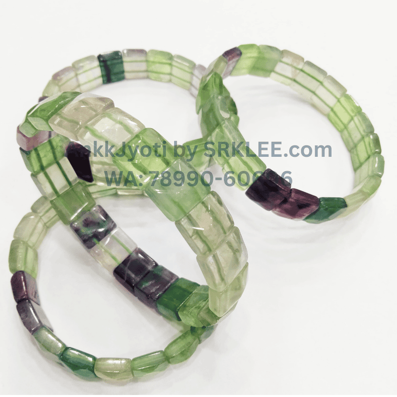 Multi Fluorite Pyramid Bracelet Multi Fluorite Pyramid Bracelet