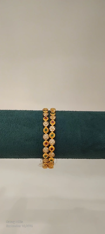 Multi Coloured AD Stone Bangle