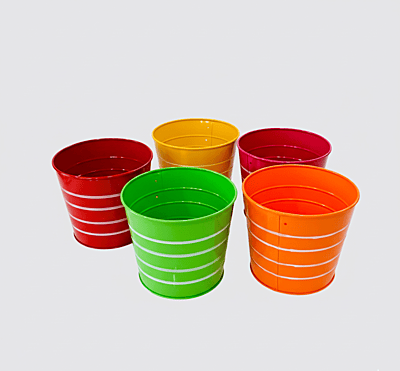 Railing Planter Round Ribbed 1135 (PO5)