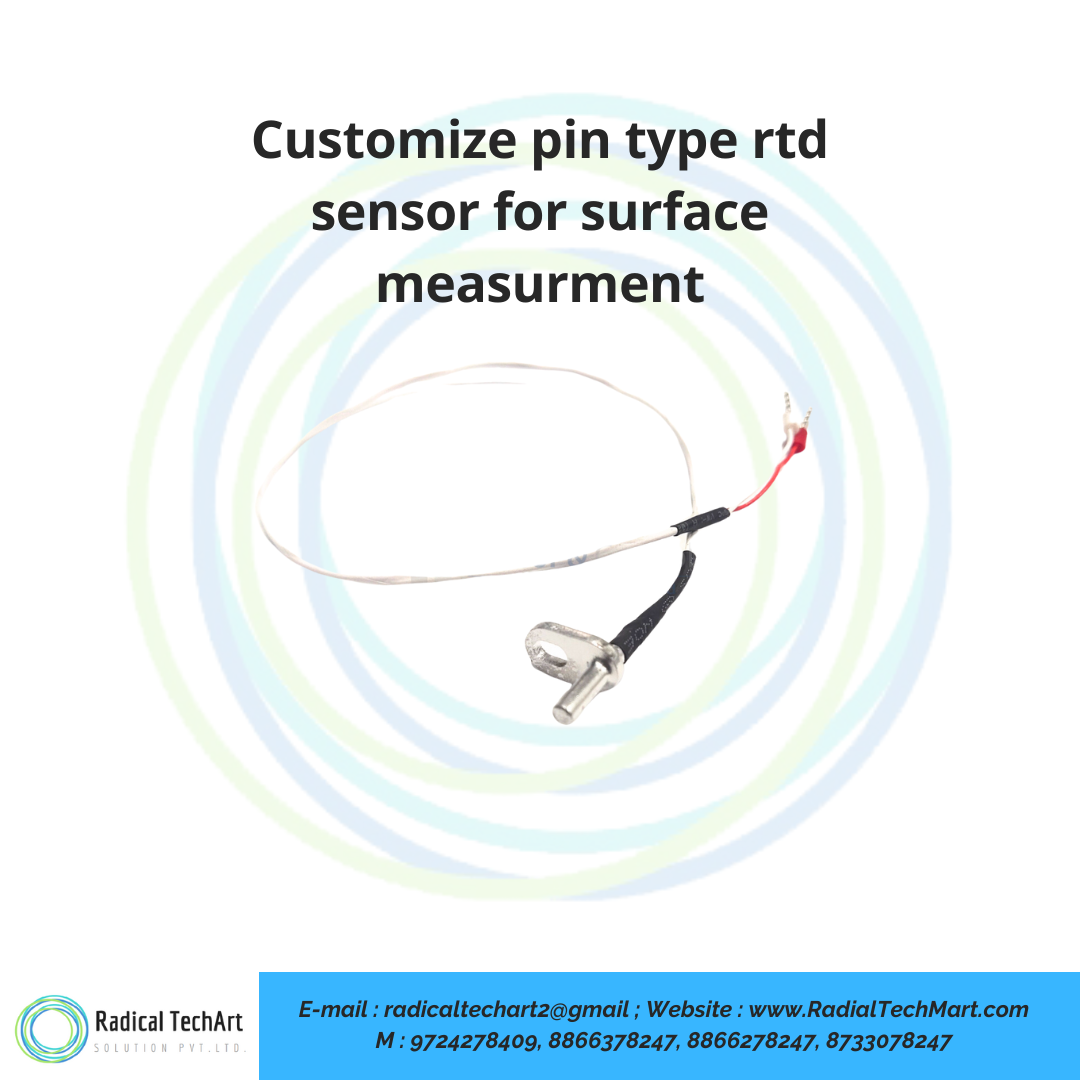 Customize pin type rtd sensor for surface measurment