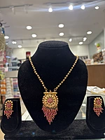 Antique Casual Haaram with matching ear rings
