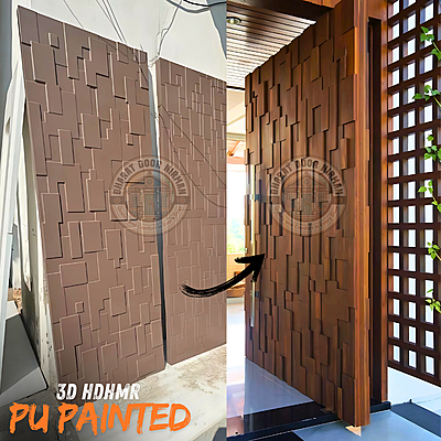 ? 3D HDHMR Door with Premium PU Paint – Water, Termite & Fire Resistant