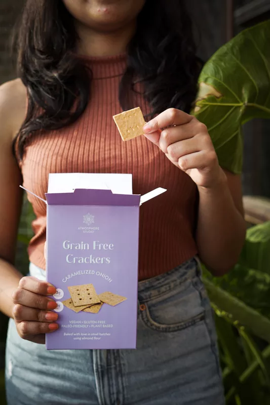 Caramelized Onion Grain Free Crackers