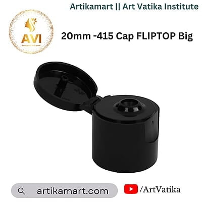 20mm-415 Cap FLIPTOP BLACK 20mm-415 Cap FLIPTOP BLACK