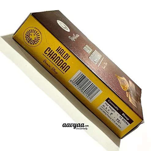 Raviikara HALDI CHANDAN Premium Wet Dhoop (10 Sticks)