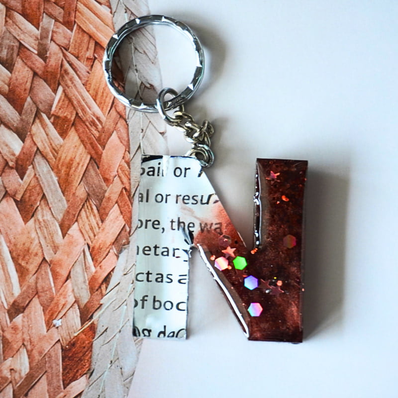 'N' TEXT PRESERVATION LETTER KEYCHAIN 'N' TEXT PRESERVATION LETTER KEYCHAIN