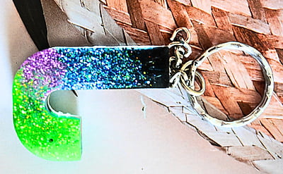 'J' ARORA INSPIRED LETTER KEYCHAIN(LKB00047) 'J' ARORA INSPIRED LETTER KEYCHAIN(LKB00047)