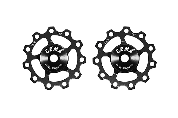 CEMA ALUMINUM PULLEY WHEEL SET STEEL BEARINGS 11 T