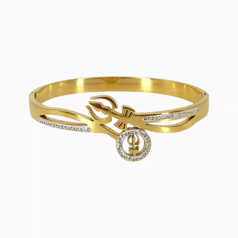 Elegant Trishul Anti-Tarnish Bangle