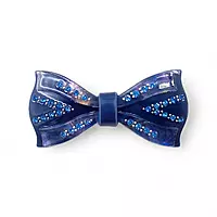 Elegant Blue Ribbon Hair Barrette Clip for Women