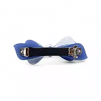 Elegant Blue Bow Hair Barrette Clip for Women