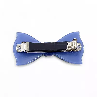 Elegant Blue Ribbon Hair Barrette Clip for Women