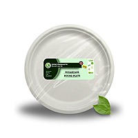 EKOPAK 12" Sugar Cane Round Plate-10pcs