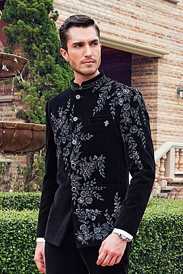 Classic Black  Collar Jodhpuri