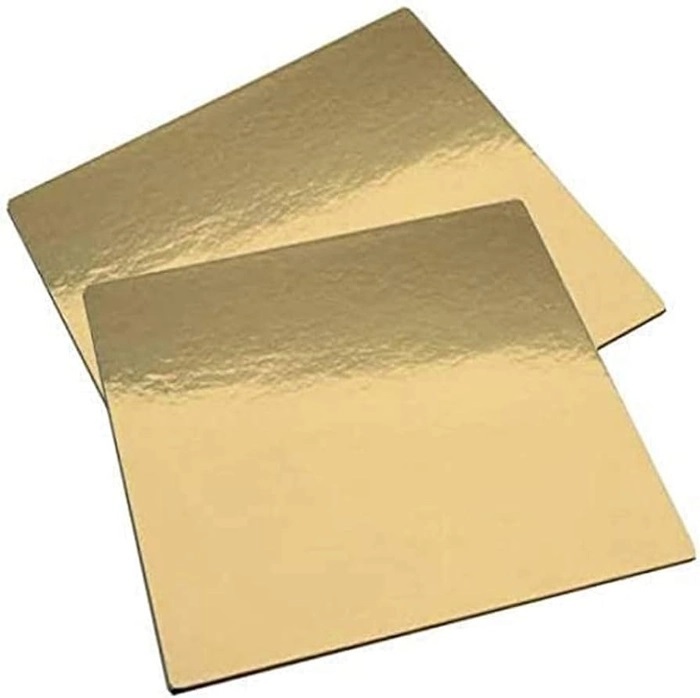 12 Inch Square Mdf Cake Base Gold | Pack of 10