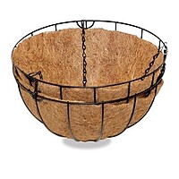 Coco Liner and Hanger Set | Coir Hanging Basket Planter | Multiple Sizes