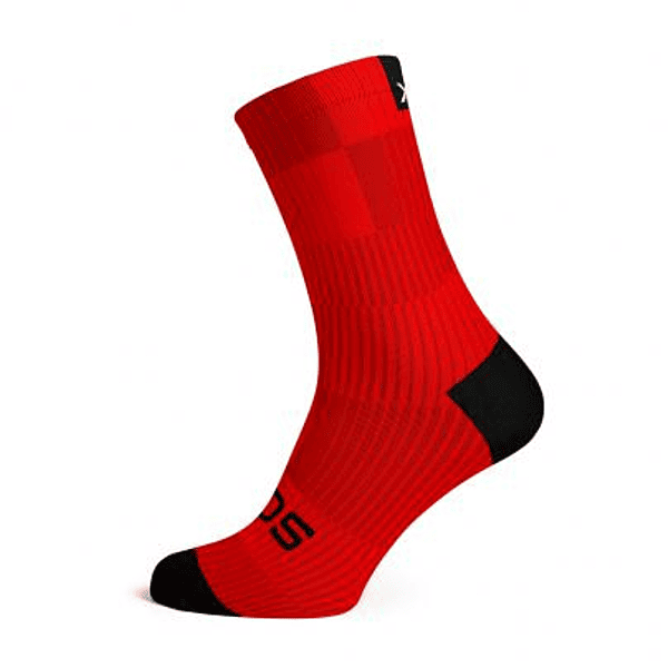 SOX SLIGHT RED MINIMALIST CREW SOCK SIZE-M SOX SLIGHT RED MINIMALIST CREW SOCK SIZE-M