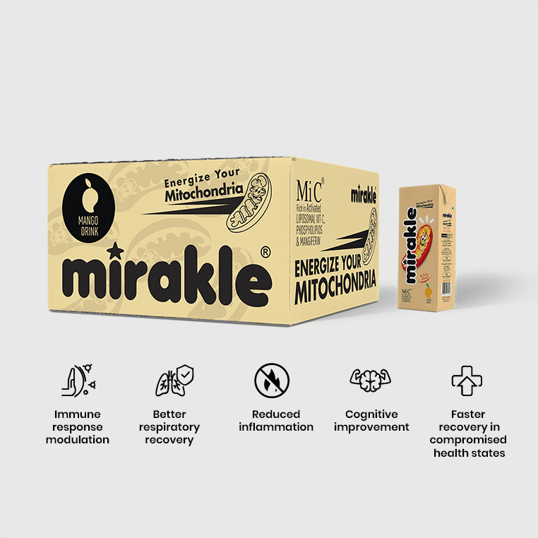 MIRAKLE the Liposomal Vitamin-C Drink ( Added Sugar)-12 Piece Pack