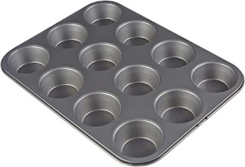 12 Cup Muffin Pan Non-Stick Baking Pans Pack of 2 12 Cup Muffin Pan Non-Stick Baking Pans Pack of 2