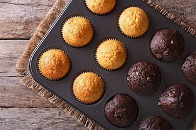 12 Cup Muffin Pan Non-Stick Baking Pans Pack of 2 12 Cup Muffin Pan Non-Stick Baking Pans Pack of 2