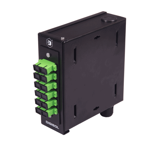 Digisol Enterprise ConvergeX 12 Port LIU, Wall Mount Type, Din-Rail Design