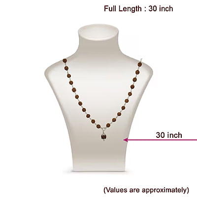 Silver Tied Rudraksha Mala Silver Tied Rudraksha Mala