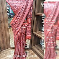 PURE TUSSER SILK SAREE ssgSTUS22504