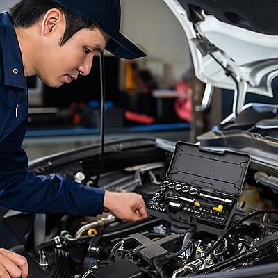 STANLEY STMT82672 1/4" 37-Piece Chrome Compact Socket Set comes with a Heavy-Duty Plastic Case for Home, DIY, Industrial & Professional Use, YELLOW & BLACK