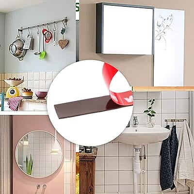 3M High Strength Double Side Bonding Tape for Plastic, Metal, Interior & Exterior Use, Multiple Surface Acrylic Adhesive (12mmX5m, 1 Roll+Primer)