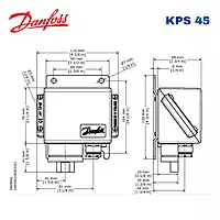 danfoss-kps-45-industrial-pressure-switch-Dimensional-drawing