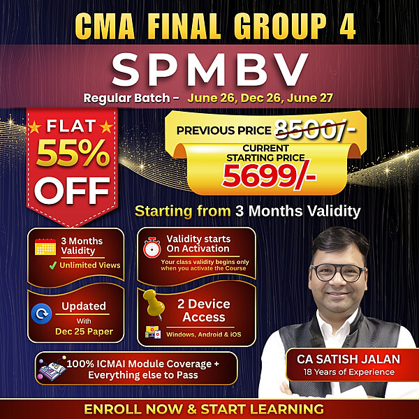 CMA Final SPMBV (Group 4) by CA Satish Jalan