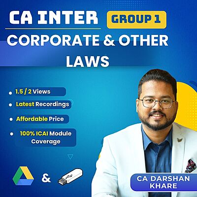 CA Inter Corporate and Other Laws (Group 1) By CA Darshan Khare For Sep 26 & Jan 27 Exams