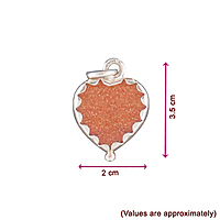 Silver Sunstone Pendant - Elegant 925 Sterling Charm