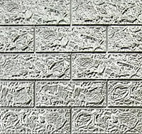 3D Self Adhesive Gray Brick Wall Stickers White