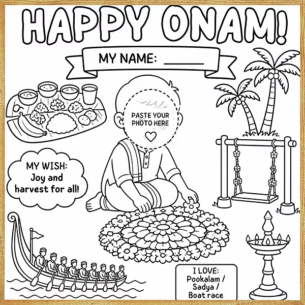 Happy Onam – Colour & Frame Kit