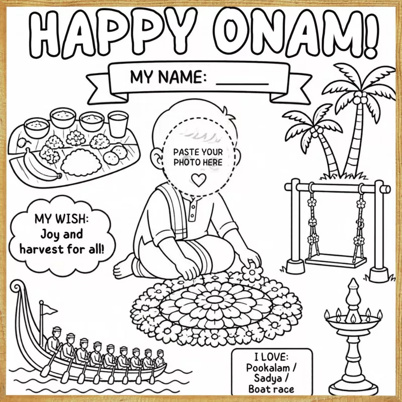 Happy Onam – Colour & Frame Kit
