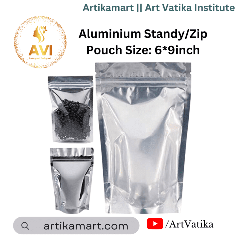 Aluminium Standy/Zip Pouch Size: 6*9inch Aluminium Standy/Zip Pouch Size: 6*9inch