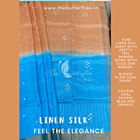 PURE LINEN SILK SAREE YBRSLIN21119