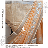 LINEN COTTON SAREE YBRSLIN23484